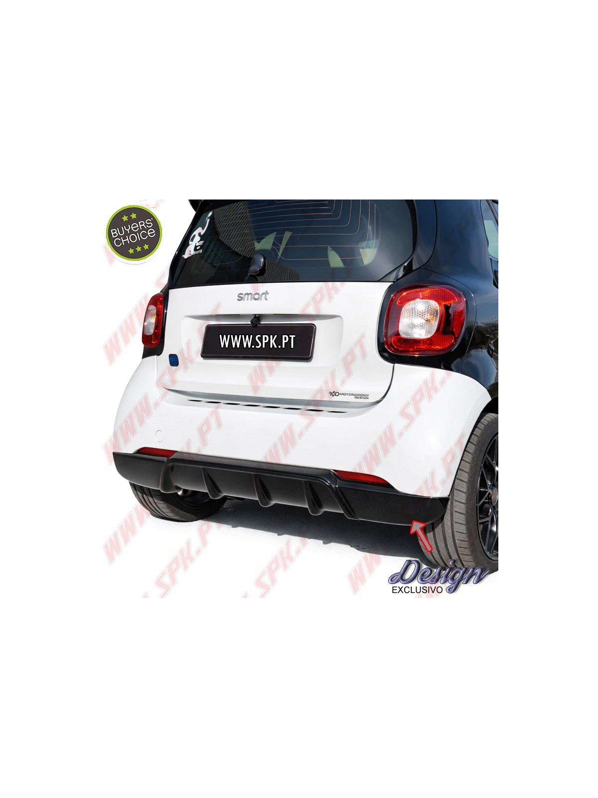 Difusor Traseiro - Smart Fortwo 453 (2014-2024)