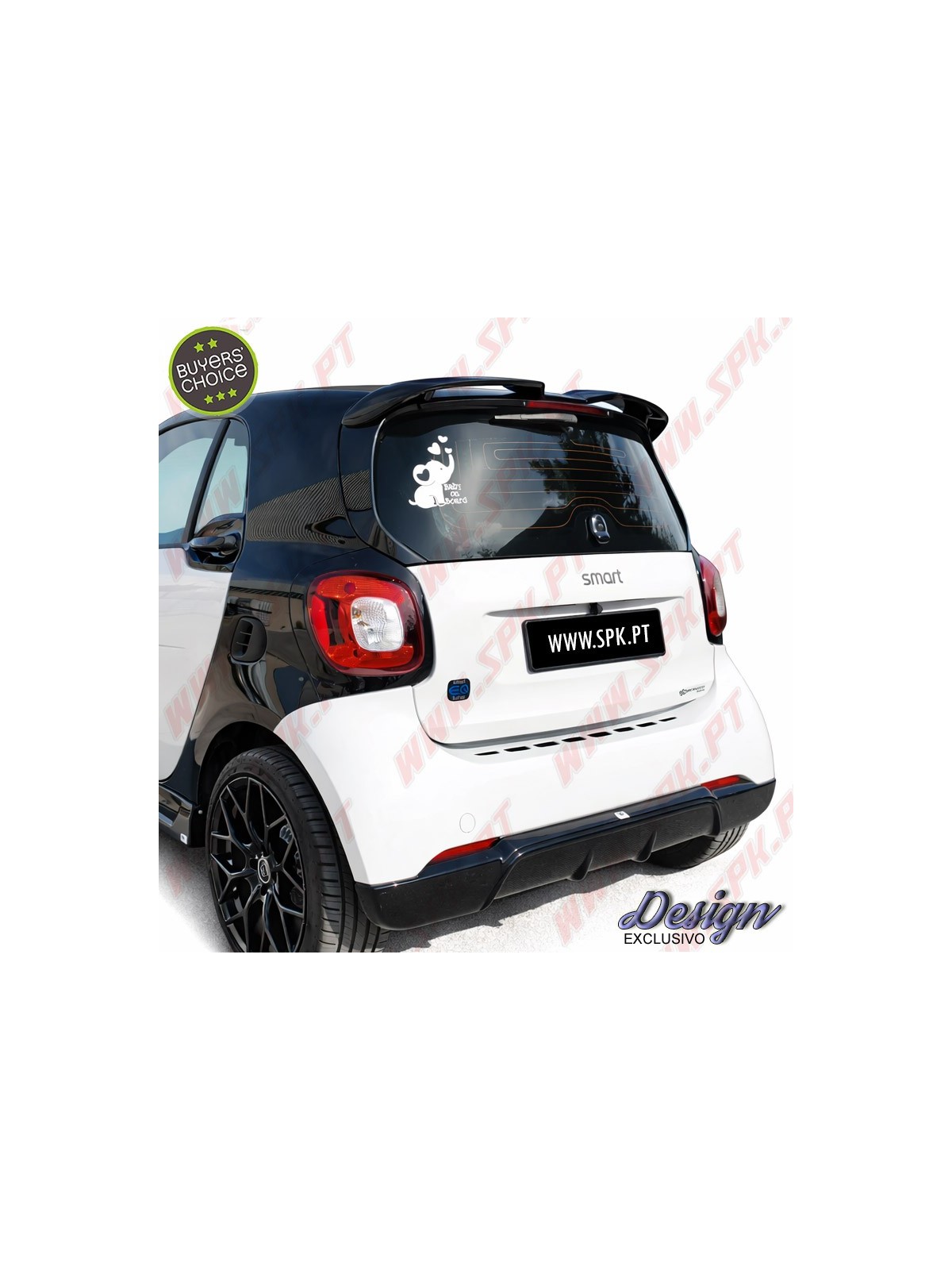 Aileron Traseiro - Smart Fortwo 453 (2014-2024)