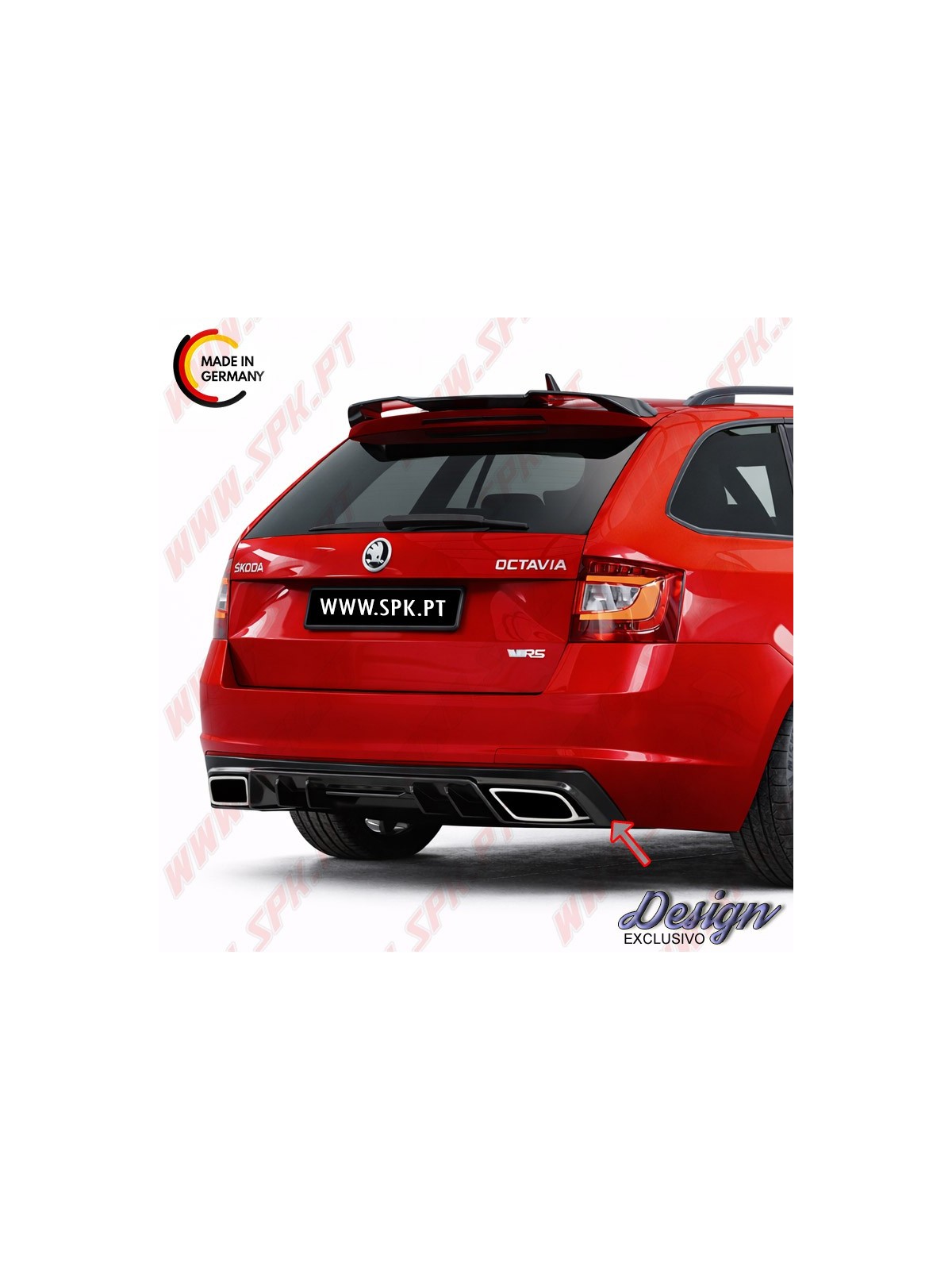 Difusor Traseiro - Difusor Traseiro - Skoda Octavia 3 RS (2013-2019)