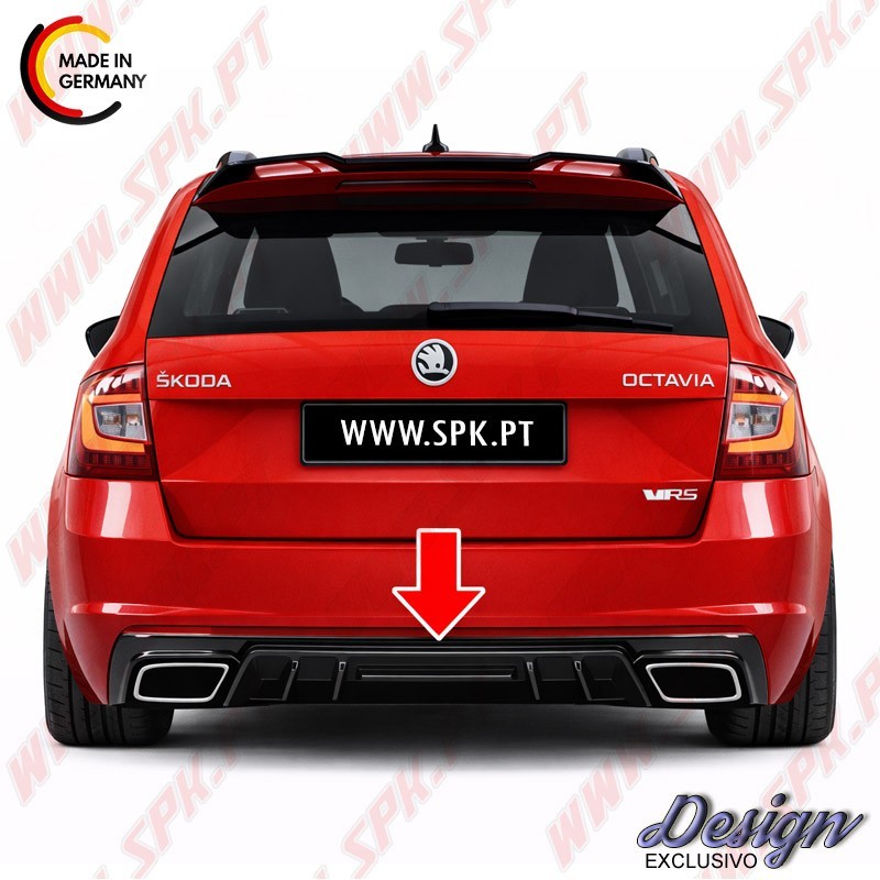 Difusor Traseiro - Skoda Octavia 3 RS (2013-2019)