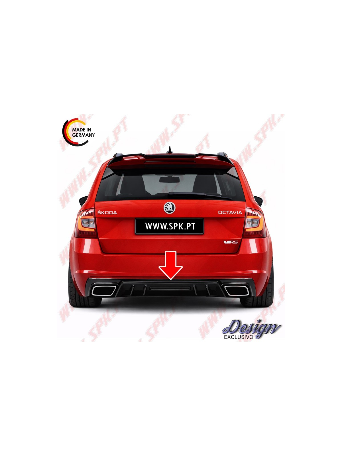 Difusor Traseiro - Skoda Octavia 3 RS (2013-2019)