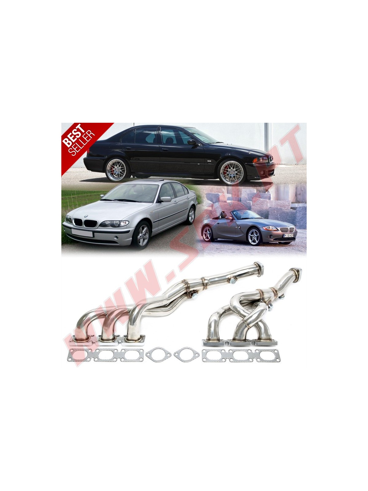Colectores de Escape Inox - BMW E39 / E46 / Z4 E85 - 6 Cil. M54 (2000-2005)
