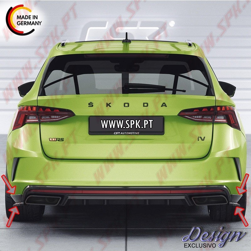 Extensão de Difusor - Skoda Octavia 4 RS / RS Plus (2019-)