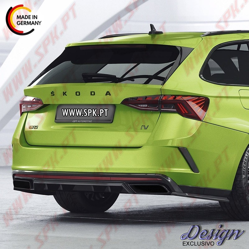 Extensão de Difusor - Skoda Octavia 4 RS / RS Plus (2019-)