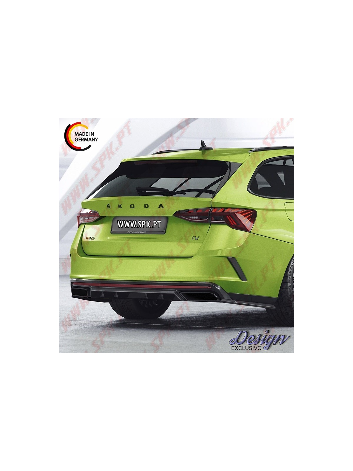 Extensão de Difusor - Skoda Octavia 4 RS / RS Plus (2019-)