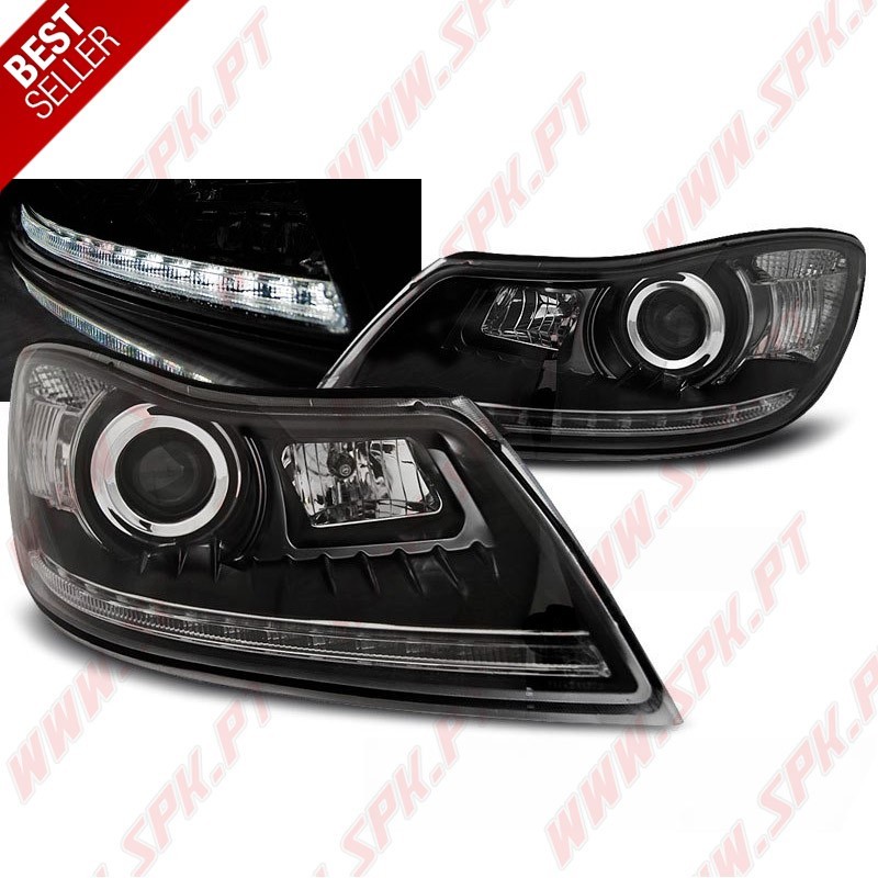 Faróis LED DRL / Black - Skoda Octavia 2 (2009-2012)