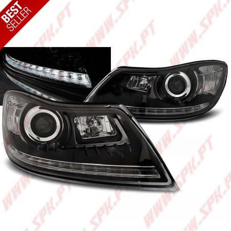 Faróis LED DRL / Black - Skoda Octavia 2 (2009-2012)