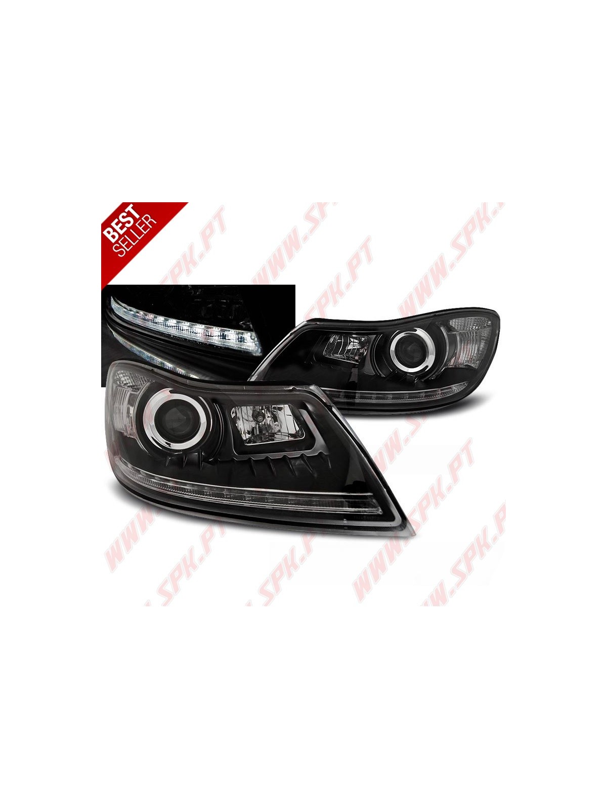 Faróis LED DRL / Black - Skoda Octavia 2 (2009-2012)