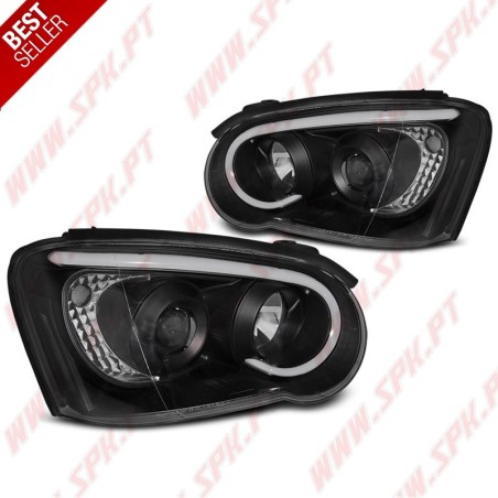 Faróis LED Tube-Light / Black - Subaru Impreza GD (2003-2005)