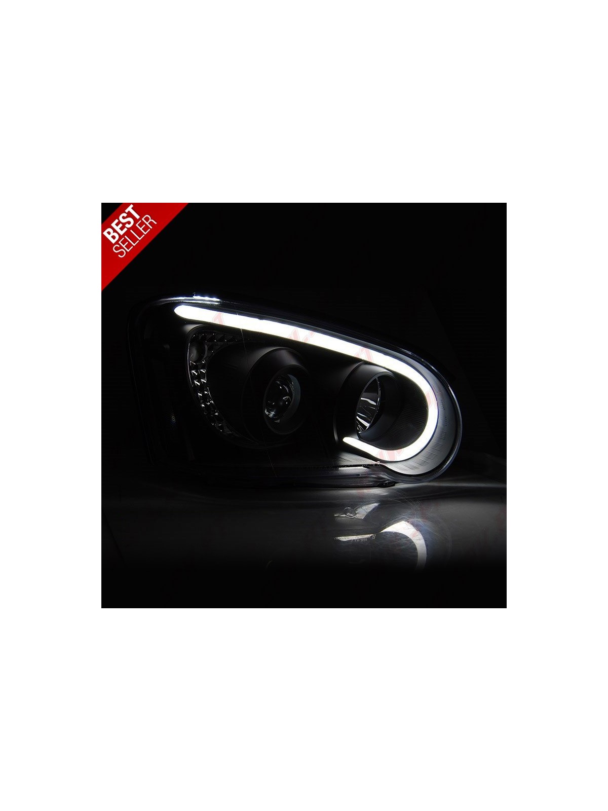 Faróis LED Tube-Light / Black - Subaru Impreza GD (2003-2005)