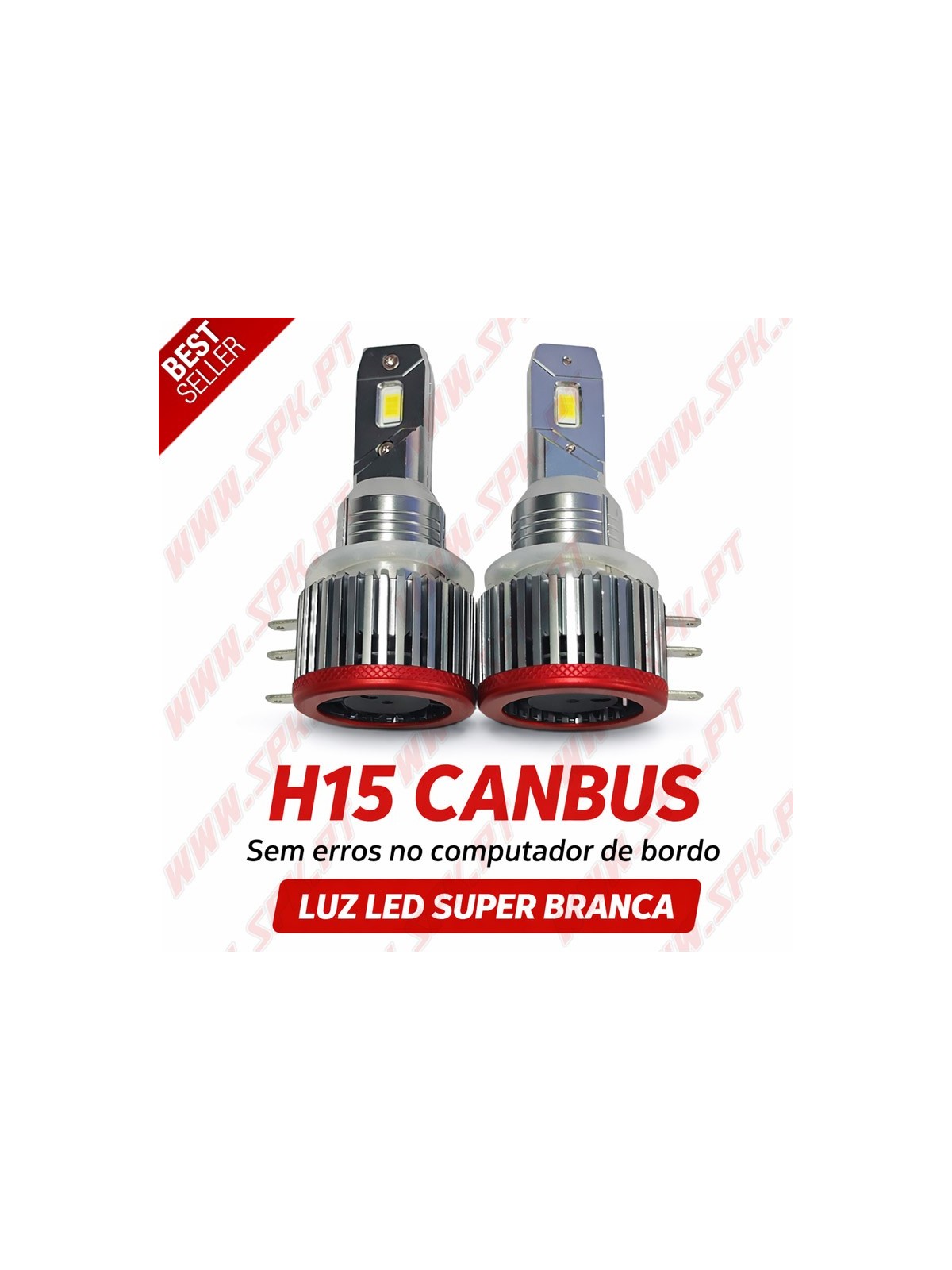Pack 2 Lâmpadas LED H15 Canbus XT - 6000K