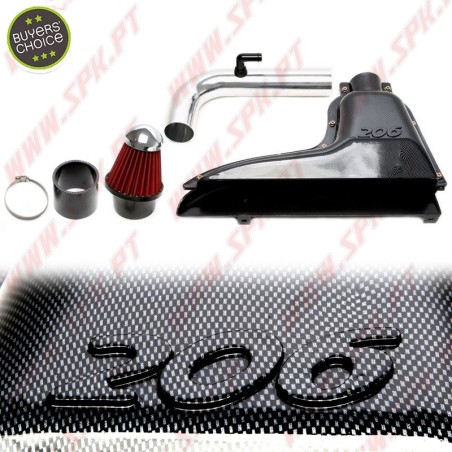 Kit Admissão Directa Peugeot 206 1.1 - 1.6 8v - Look Carbon