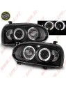 Faróis Angel Eyes LED / Black - VW Golf 3 (1991-1997)
