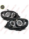 Faróis Angel Eyes LED / Black - Citroen Saxo MK2 (1999-2003)
