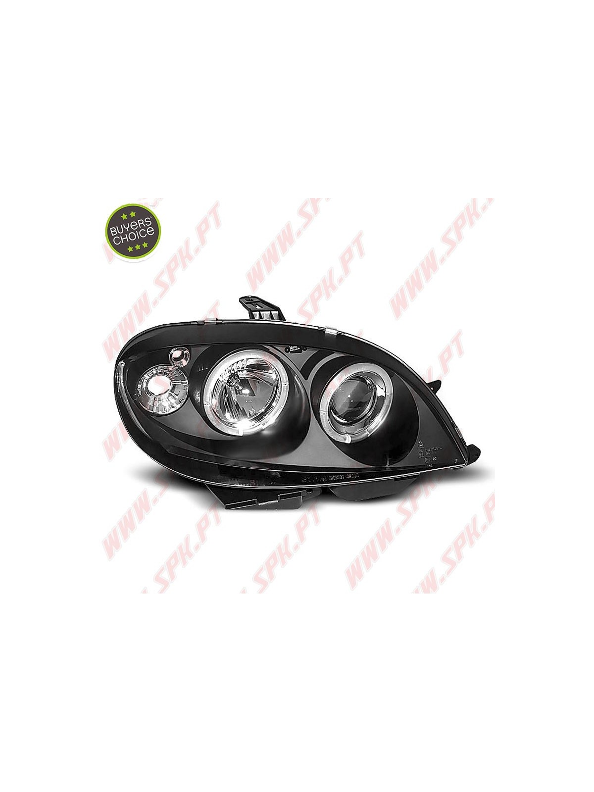 Faróis Angel Eyes LED / Black - Citroen Saxo MK2 (1999-2003)