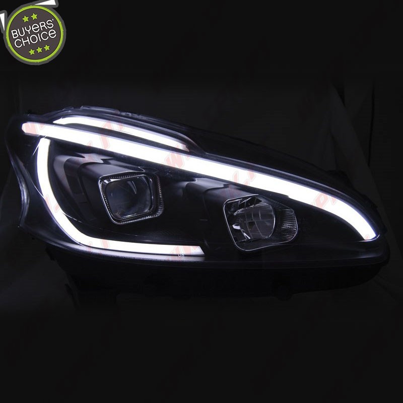 Faróis LED Tube-Light / Black - Peugeot 208 (2012-2015)