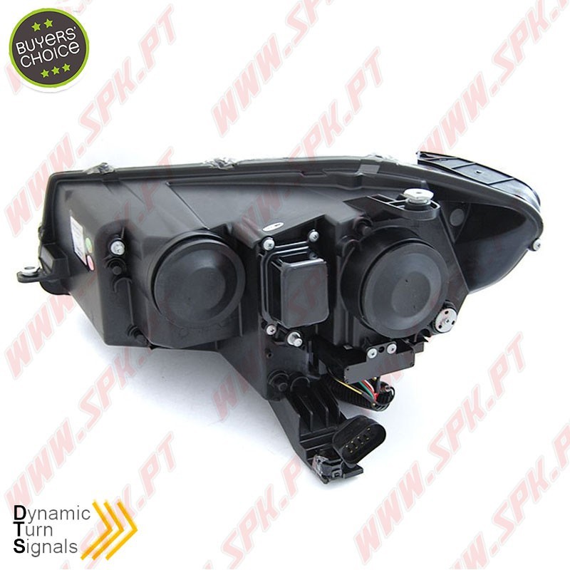 Faróis LED Tube-Light Dynamic / Black - VW Caddy (2020-)