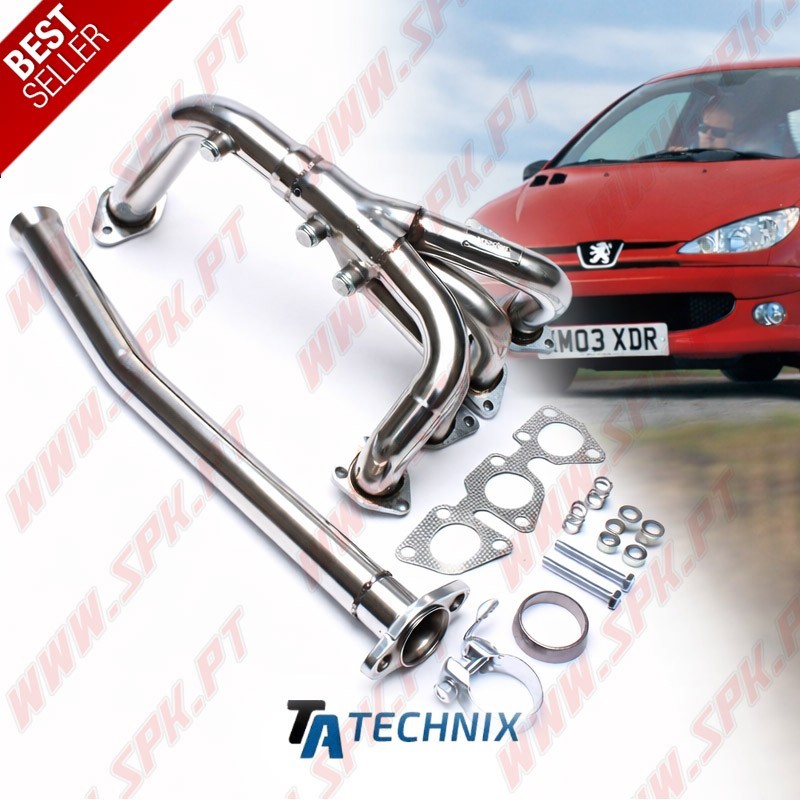 Colectores de Escape Inox - Peugeot 206 1.4 / 1.6 16v (1998-2005)