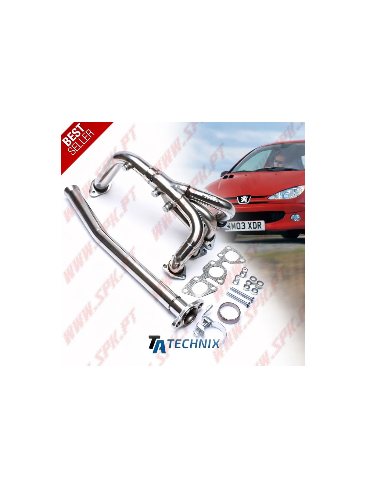 Colectores de Escape Inox - Peugeot 206 1.4 / 1.6 16v (1998-2005)