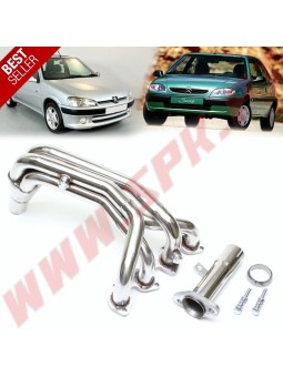 Colectores de Escape Inox - Citroen Saxo / Peugeot 206 - 8 Válvulas (1991-2003)