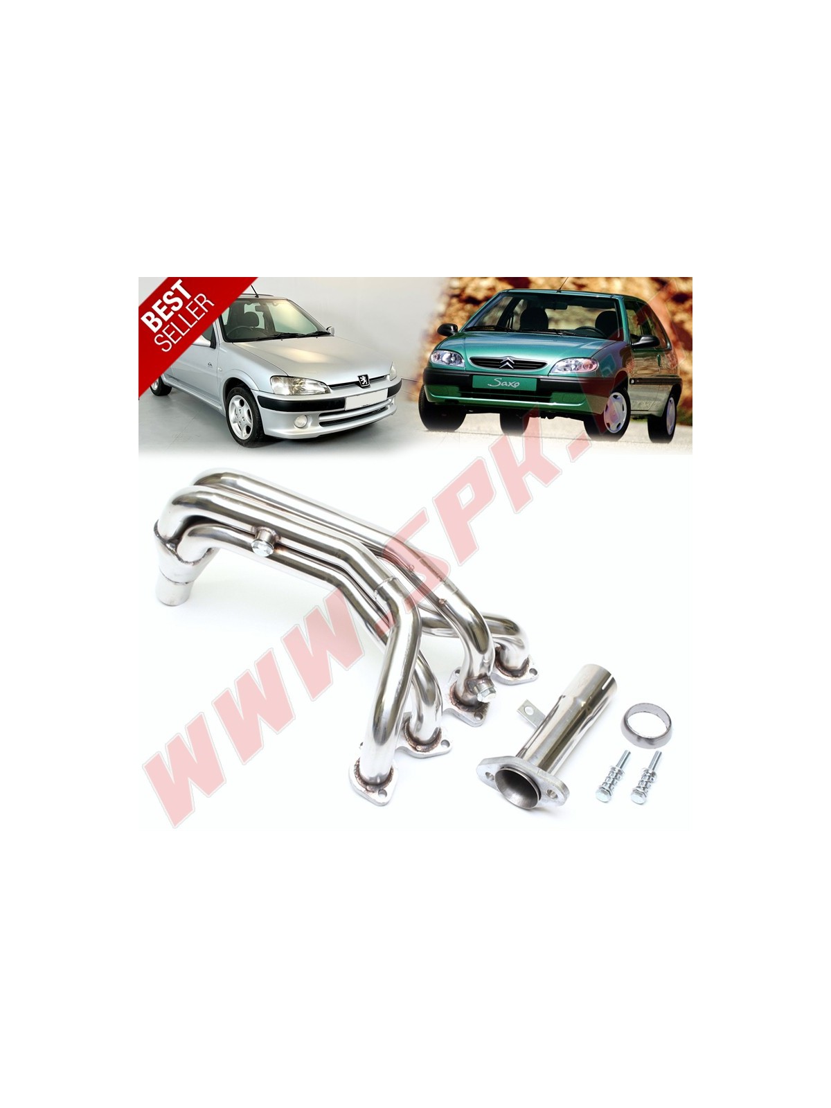 Colectores de Escape Inox - Citroen Saxo / Peugeot 106 - 8 Válvulas (1991-2003)