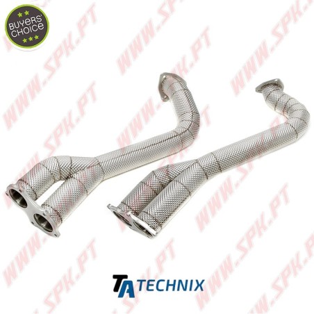 Downpipe Aço Inox C/Proteção Térmica - Porsche 718 Boxster / Spyder GTS 4.0 / 718 Cayman GTS 4.0 / 4.0 GT4 (2019-)