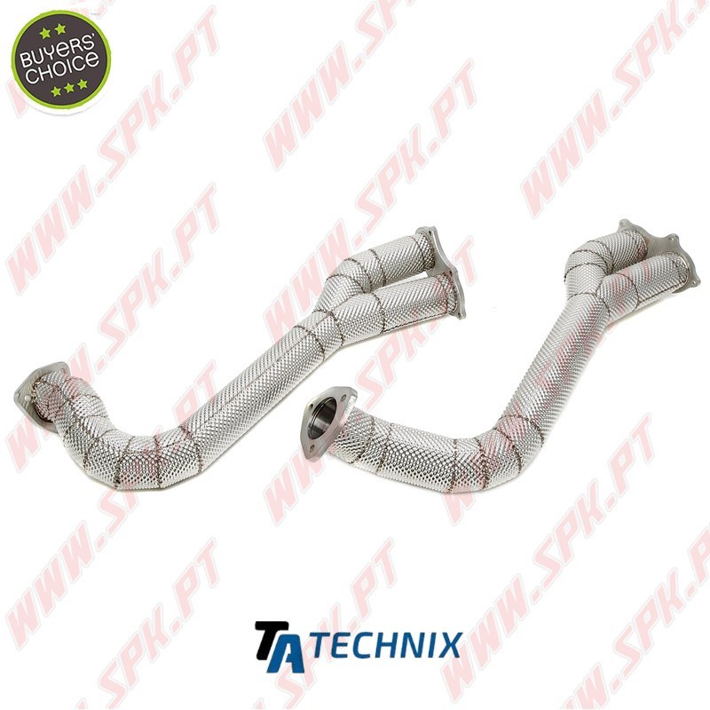 Downpipe Aço Inox C/Proteção Térmica - Porsche 718 Boxster / Spyder GTS 4.0 / 718 Cayman GTS 4.0 / 4.0 GT4 (2019-)