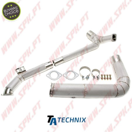 Downpipe Aço Inox C/Proteção Térmica - Porsche 718 Boxster / 718 Cayman 2.0 / 2.5-  982 (2016-)