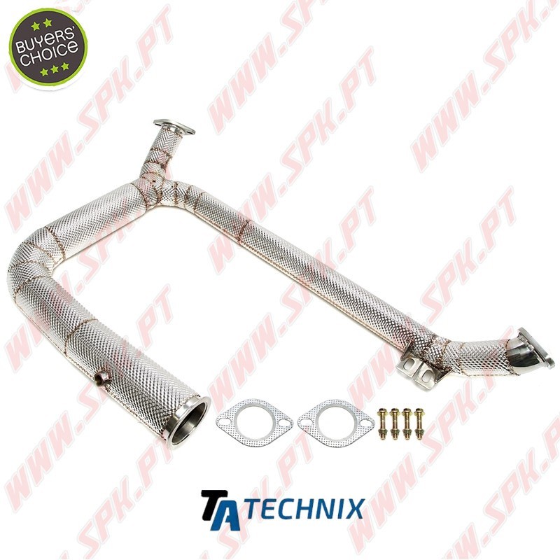 Downpipe Aço Inox C/Proteção Térmica - Porsche 718 Boxster / 718 Cayman 2.0 / 2.5 982 (2016-)