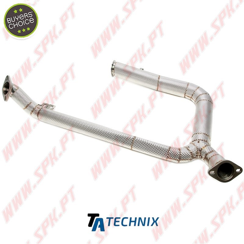 Downpipe Aço Inox C/Proteção Térmica - Porsche 718 Boxster / 718 Cayman 2.0 / 2.5 982 (2016-)