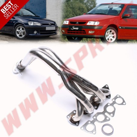Colectores de Escape Inox - Citroen Saxo / Peugeot 106 - 16 Válvulas (1996-2000)