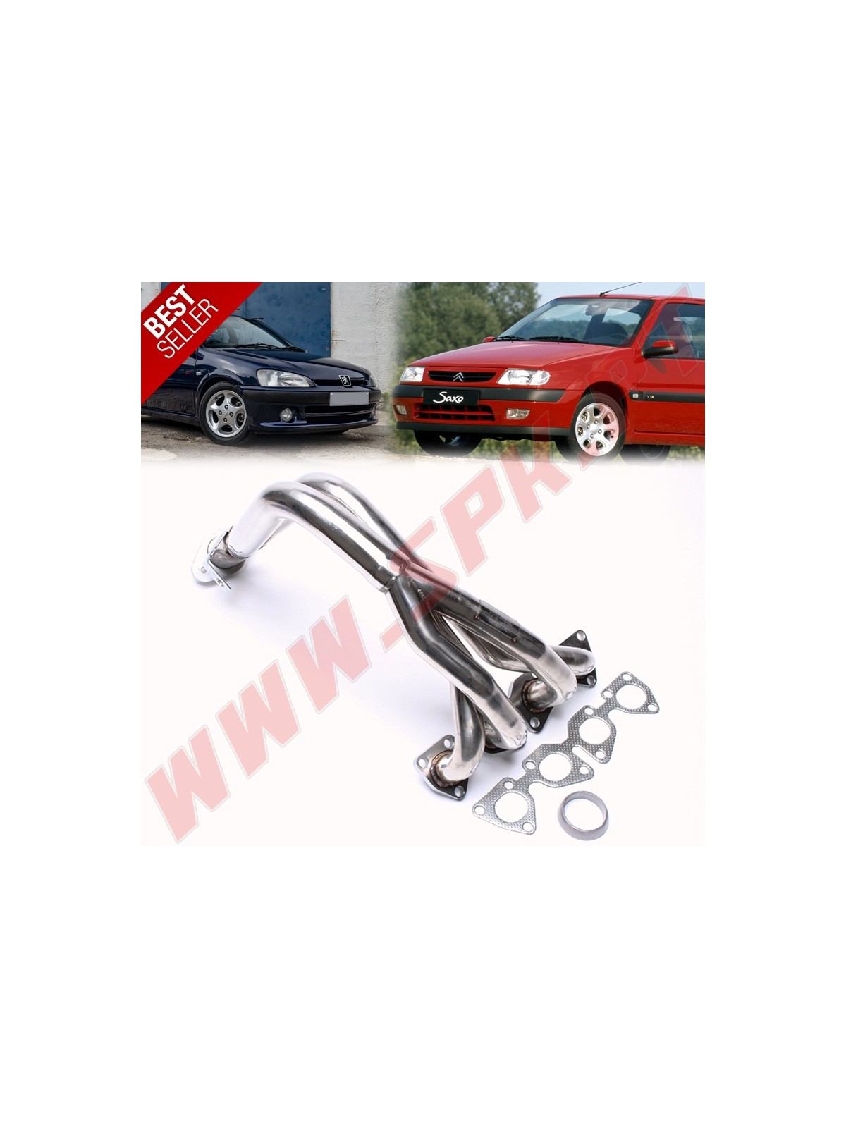 Colectores de Escape Inox - Citroen Saxo / Peugeot 106 - 16 Válvulas (1996-2000)