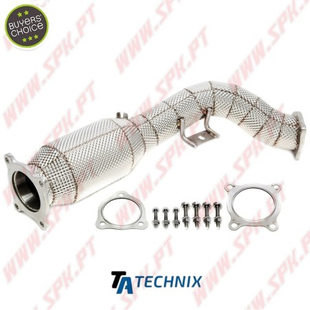 Downpipe Aço Inox C/Proteção Térmica - Porsche Macan 95B - 2.0 TFSI (2014-2018)