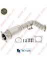 Downpipe Aço Inox C/Proteção Térmica - Porsche Macan 95B - 2.0 TFSI (2014-2018)