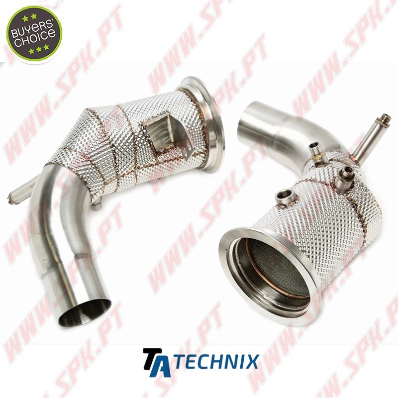 Downpipe Aço Inox C/Proteção Térmica + Catalisador - Porsche 911 Carrera 3.0 Biturbo (DFI) 992 (2019-)