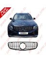 Grelha Frontal Look GTR Black+Chrome - Mercedes GLC X253 (2015-2019)