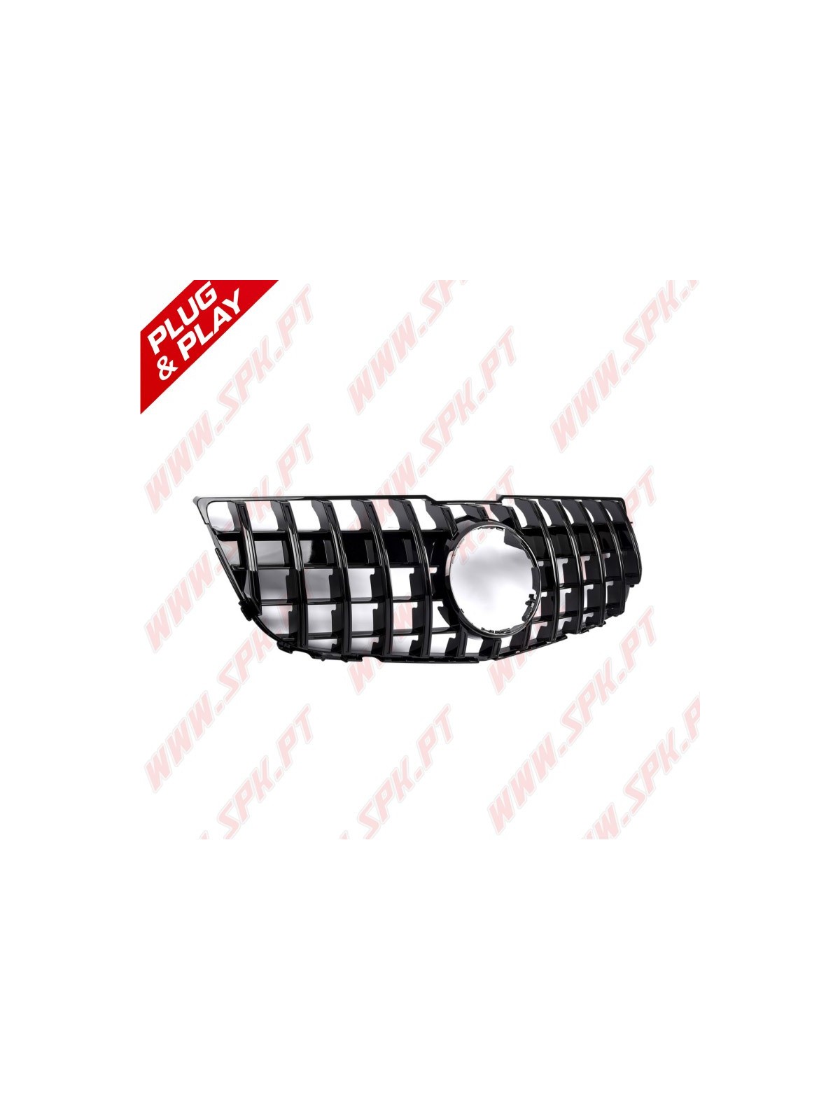 Grelha Frontal Look GTR Black - Mercedes GLK X204 (2008-2012)