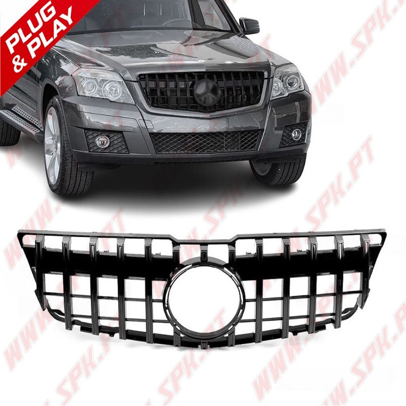 Grelha Frontal Look GTR Black - Mercedes GLK X204 (2008-2012)