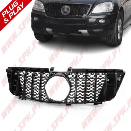 Grelha Frontal Look GTR Black - Mercedes ML W164 (2005-2008)