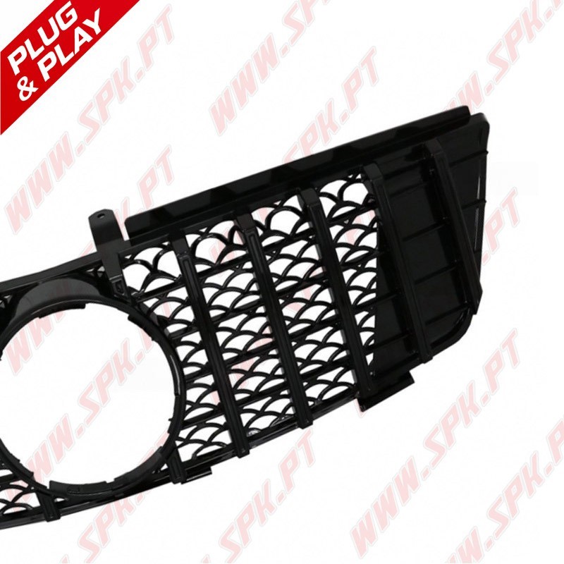 Grelha Frontal Look GTR Black - Mercedes ML W164 (2005-2008)