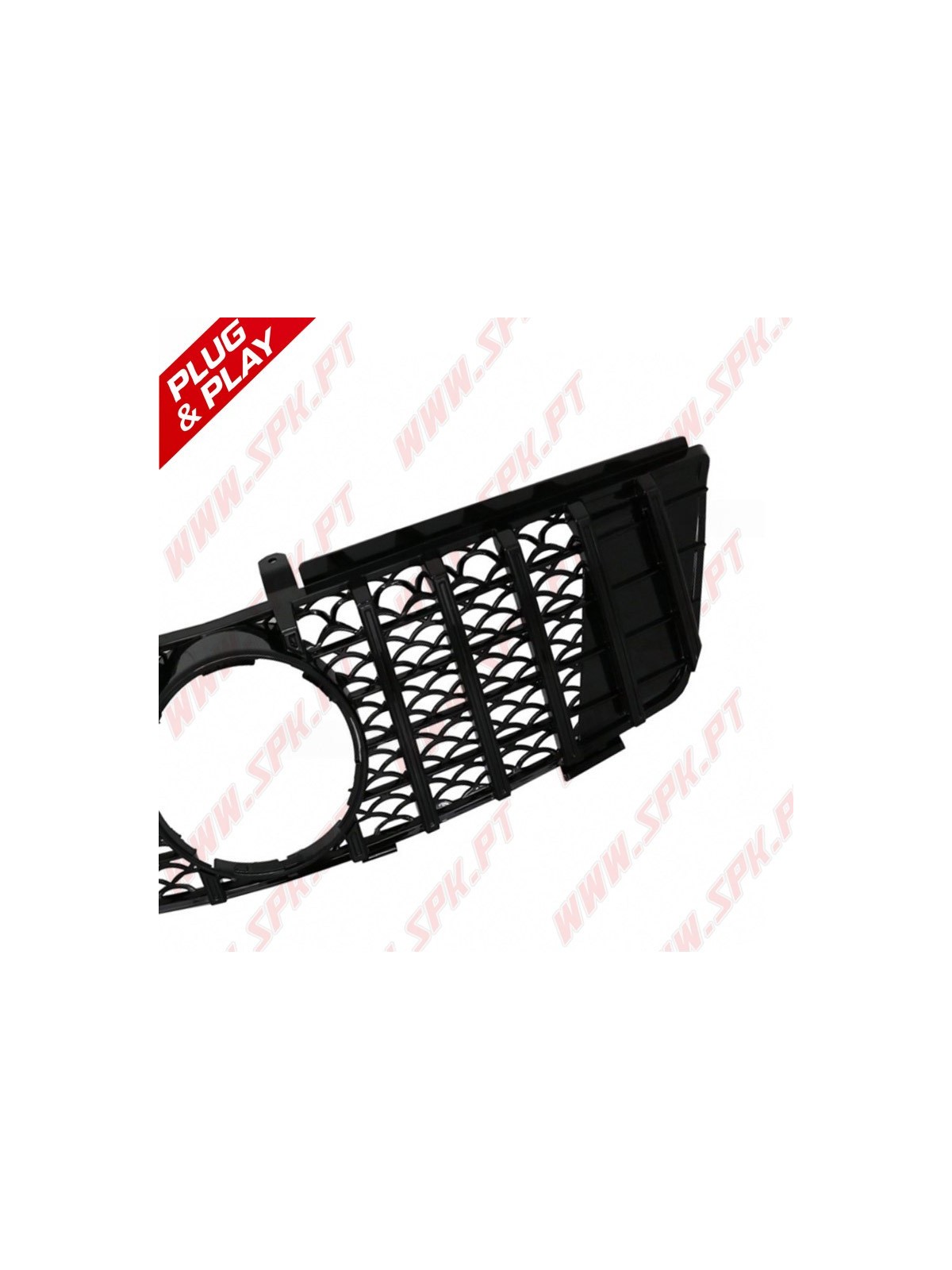 Grelha Frontal Look GTR Black - Mercedes ML W164 (2005-2008)
