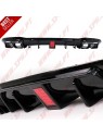 Difusor Traseiro + Ponteiras Black Look Brabus - Mercedes W213 Sport Line (2016-2019)