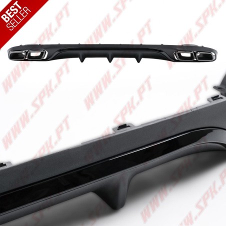 Difusor Traseiro + Ponteiras Smoke Look E63 AMG - Mercedes W213 Standard (2016-2019)