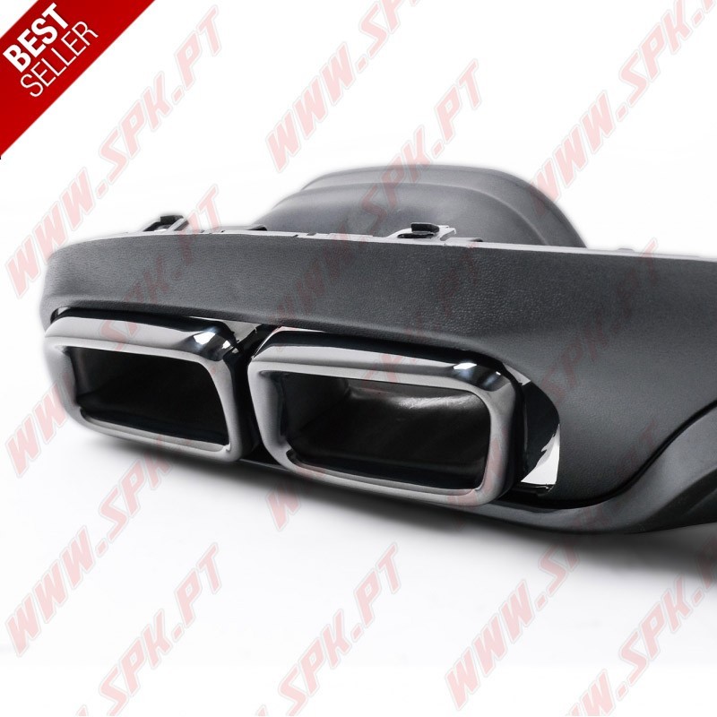 Difusor Traseiro + Ponteiras Smoke Look E63 AMG - Mercedes W213 Standard (2016-2019)