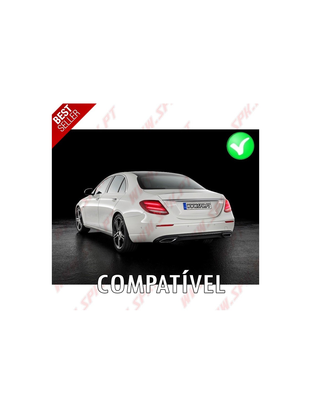 Difusor Traseiro + Ponteiras Smoke Look E63 AMG - Mercedes W213 Standard (2016-2019)