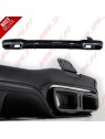 Difusor Traseiro + Ponteiras Black Edition Look E63s AMG - Mercedes W213 Sport Line (2016-2019)