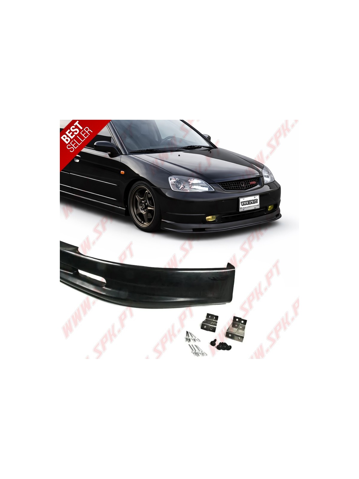 Lip Spoiler Frontal Look Mugen - Honda Civic ES / EM (2000-2003)