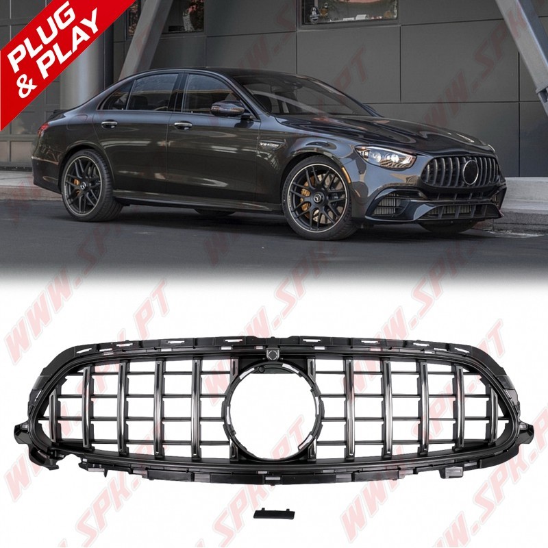 Grelha Frontal Look GTR Black+Chrome - Mercedes W213 / S213 / C238 / A238 (2020-)