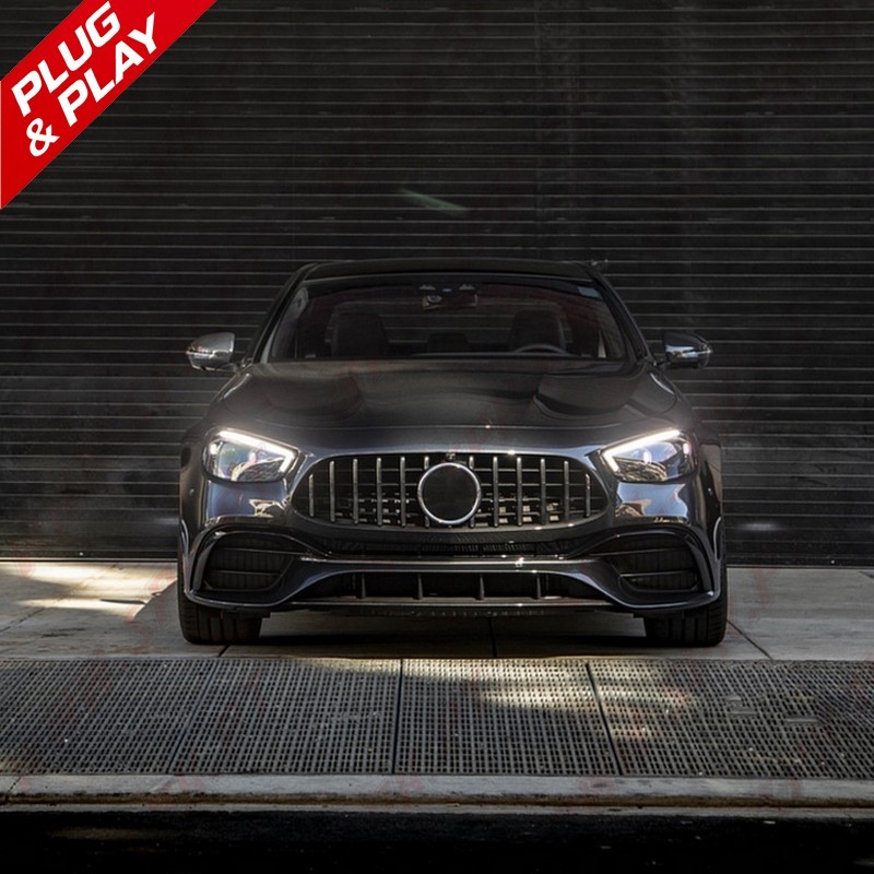 Grelha Frontal Look GTR Black+Chrome - Mercedes W213 / S213 / C238 / A238 (2020-)