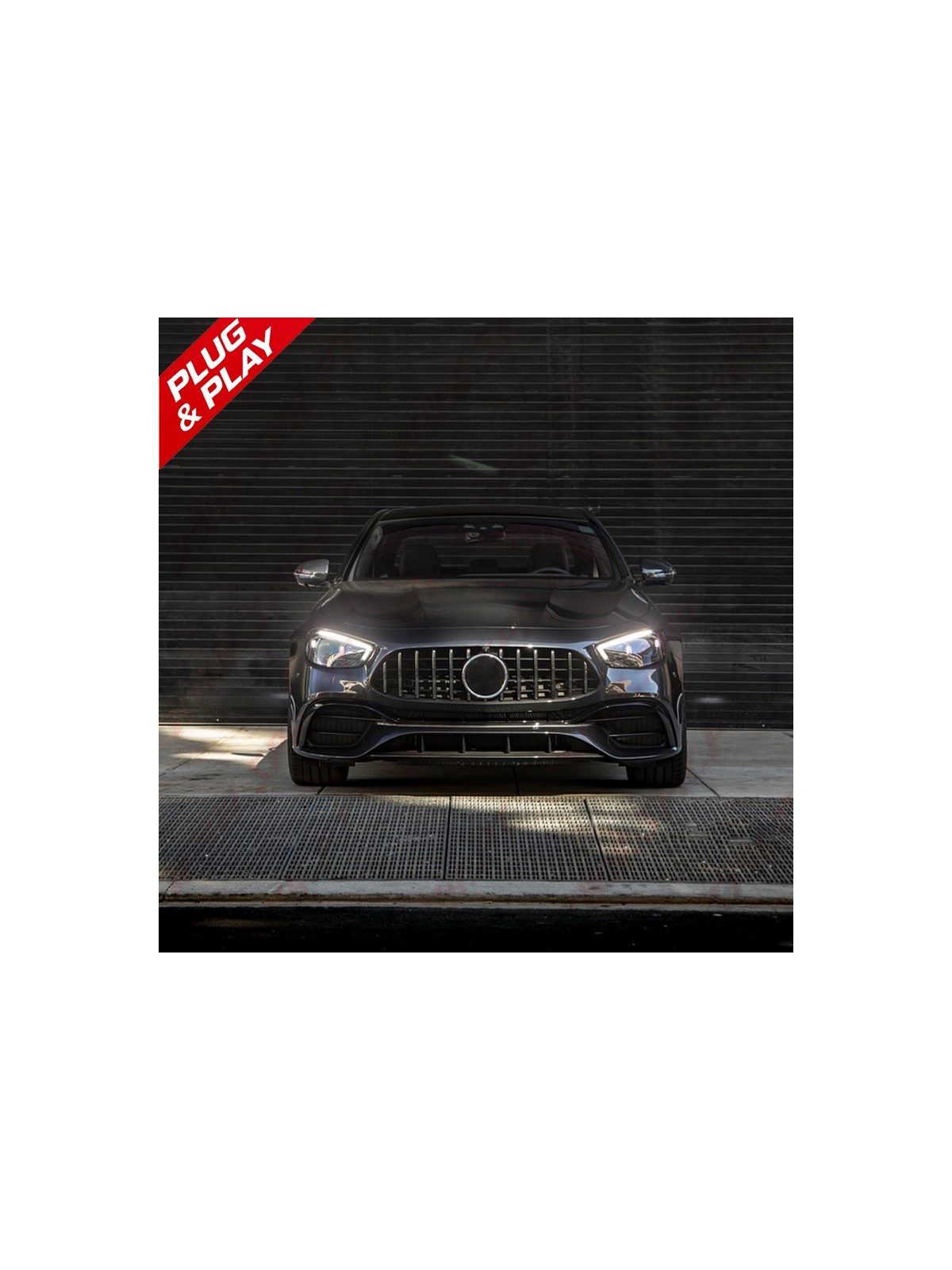 Grelha Frontal Look GTR Black+Chrome - Mercedes W213 / S213 / C238 / A238 (2020-)